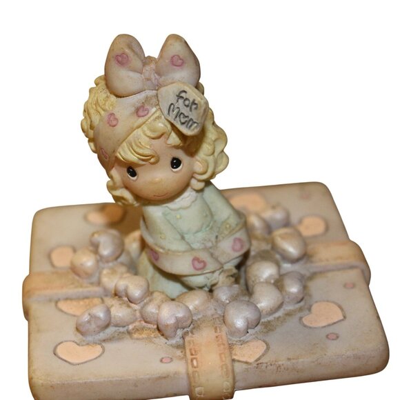 Vtg Precious Moments 2003 Trinket Box "A Moms Love Is The Best Gift Of All" - Picture 6 of 13